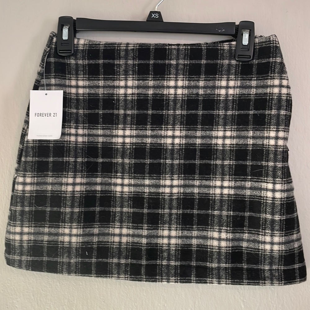 Plaid wool miniskirt by forever 21
